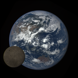 earth and moon