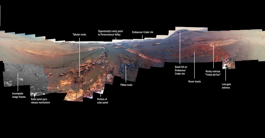 mars panorama opportunity rover
